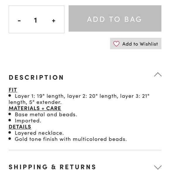 Torrid Multicolored Beaded Layered Necklace - Picture 3 of 5